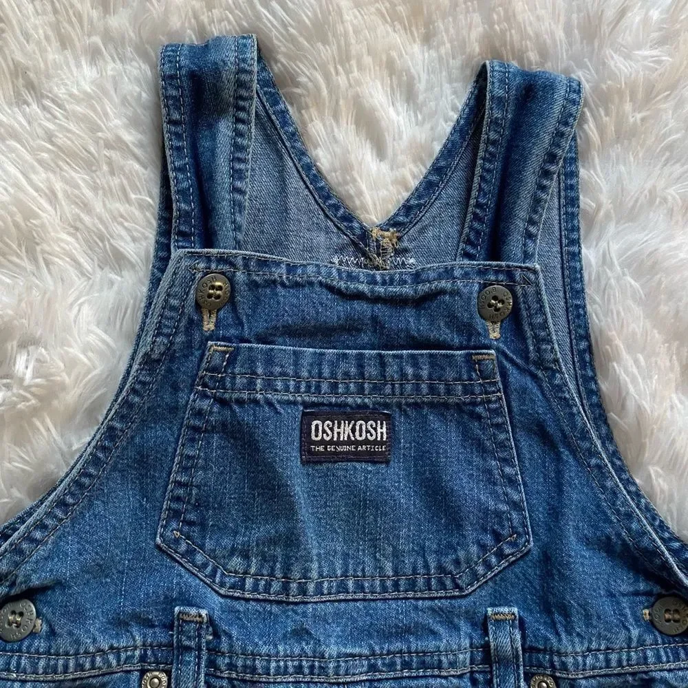 ‎Oshkosh Bib Overall Jean Dress Girls  Size 4